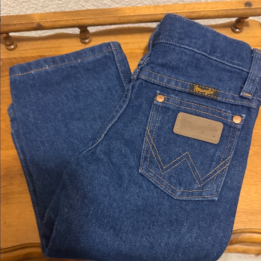 Wrangler Men's Navy Straight-Leg Jeans